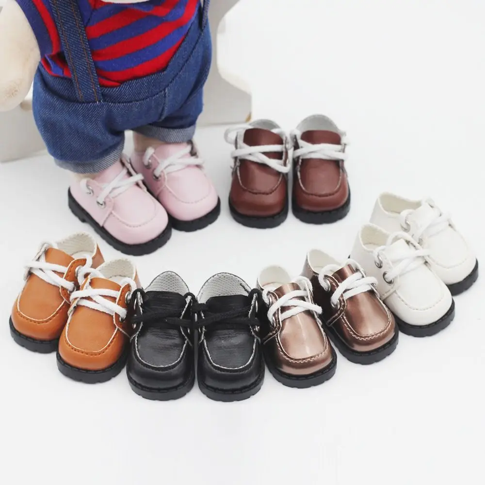 

College Style Doll Shoes New Leather Material 6 Colors Fashion Boots Doll Gift Toys 20cm Cotton Doll