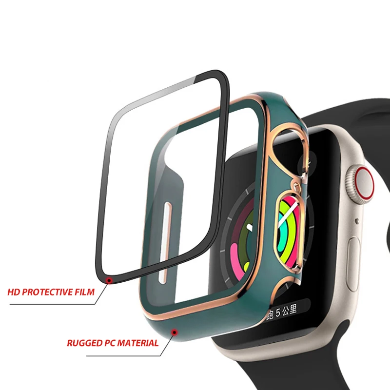 Screen Protector Case for Apple Watch Ultra 49mm Strap Frame Bumper 45MM For Iwatch Series 8 7 6 5 4 44MM Glass Film Accessories