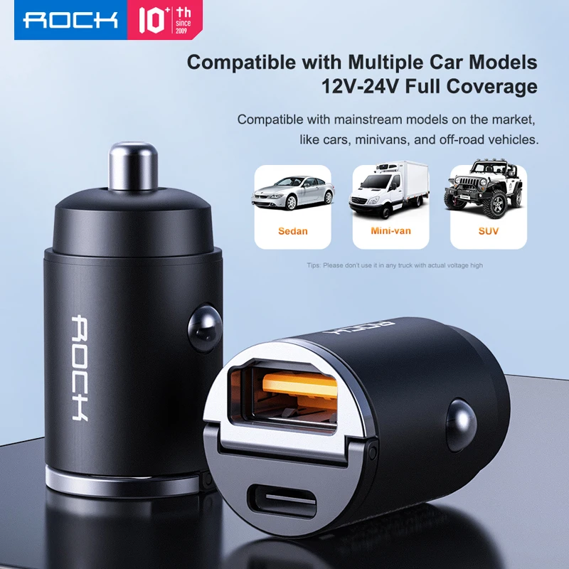 Автомобильное зарядное устройство для телефона, с двумя портами, 5 В, 4,8 А, 30 Вт