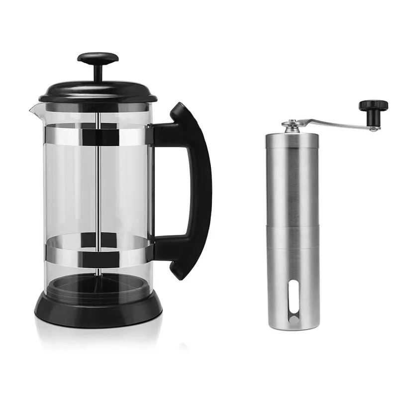 

Portable Manual French Press Pot Stainless Steel Coffee Maker Filter Pot Household Coffee Maker Coffee Pot Filter Tool