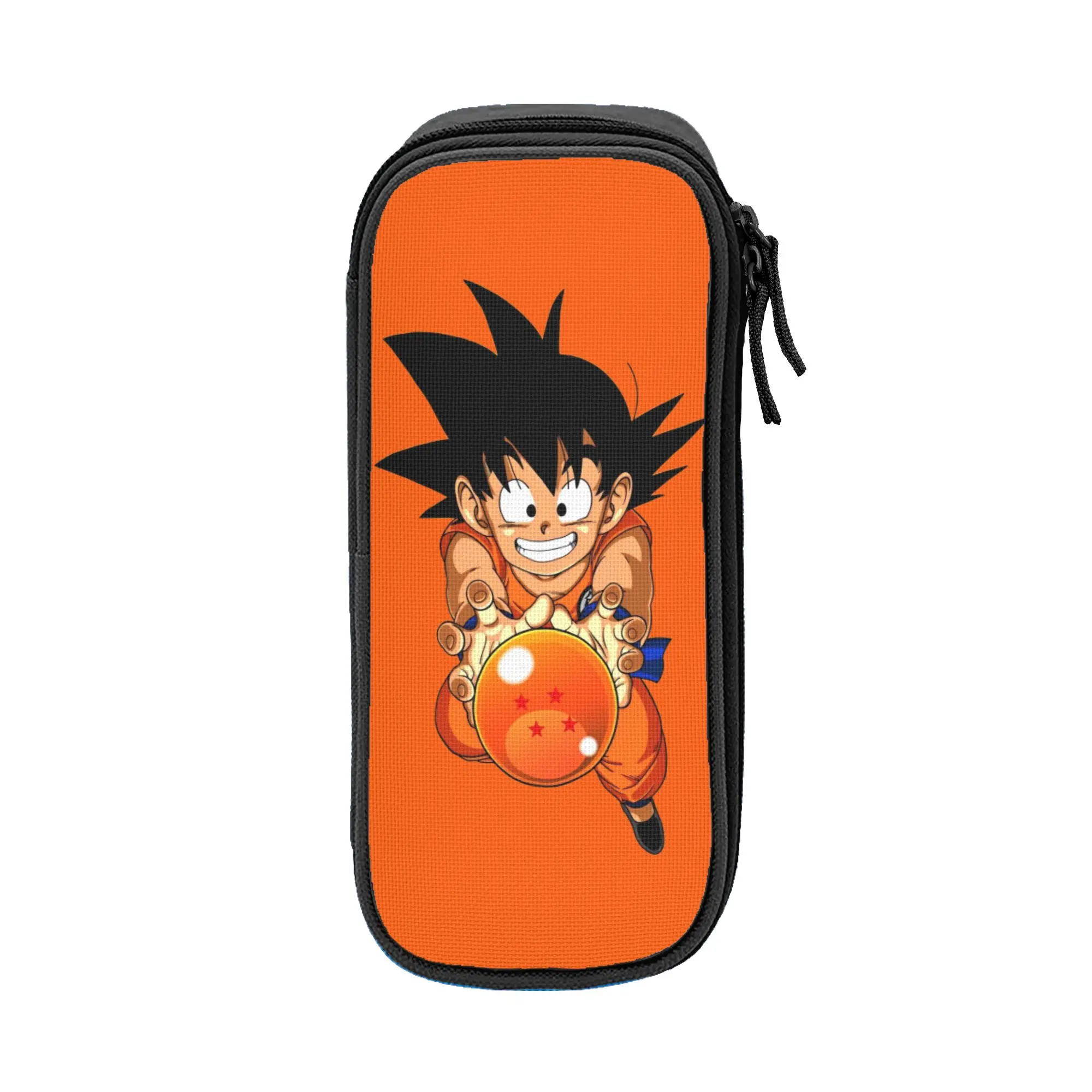 Фото Большой пенал для ручек DBZ Dragon Ball Z, школьные принадлежности, двухслойный пенал, косметичка для девочек, идеальный подарок №1