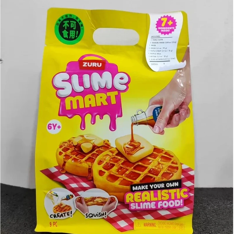 Фото Набор для творчества Zuru Slime Mart: Слайм для снятия стресса, имитация еды (гамбургер, пицца, пончик), интерактивный, креативный, забавный подарок №2