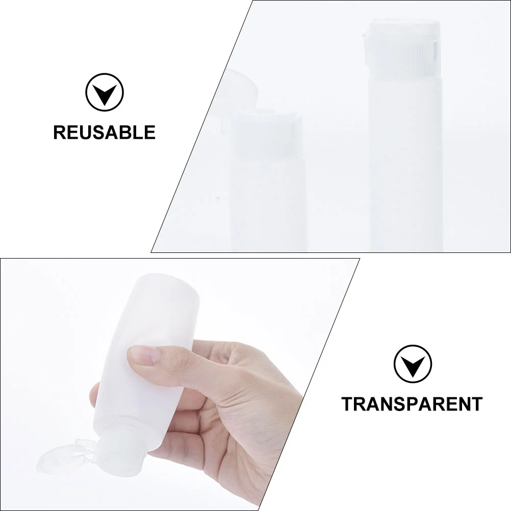 

10pcs 18ml Bottles with Cap Empty Travel Bottles Cap Empty Container for Shampoo, Lotions, Creams