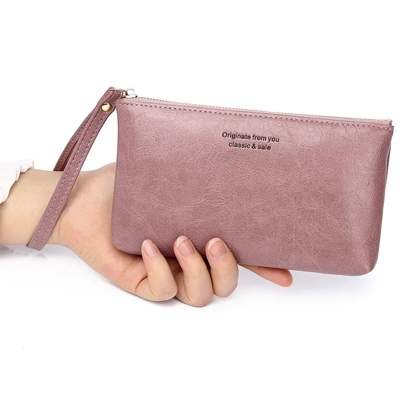 

Solid Color Coin Purse Small Bag Wallet Change Purses Zipper Casual New Brand Design Mini Wallets Leather Card Key Holder