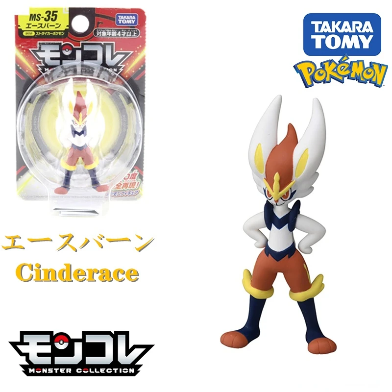 

TAKARA TOMY Pokemon MS-35 Cinderace Genuine Doll Action Figures Model High-Quality Exquisite Appearance Anime Collection Gift