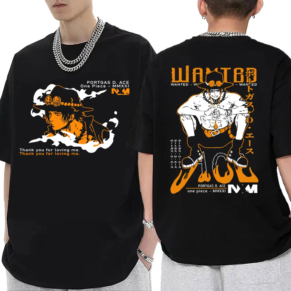 

Japan Anime One Piece Three Brothers Portgas D Ace Graphic T-shirt Men Women Harajuku Gothic Casual Tshirt Manga Classic T Shirt