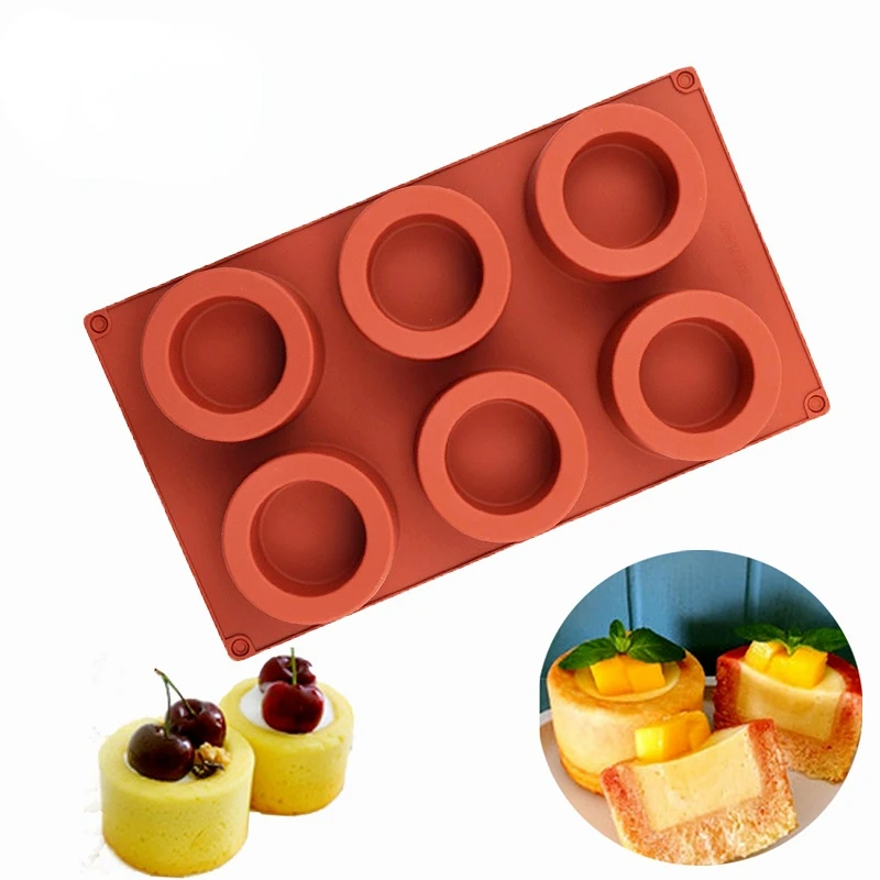 

Round Cake Decorating Moulds Silicone Mold Cake Mold Silicone Baking Tools for Cakes Mousse Soap Molds 3D Cake Tray Baking Pan