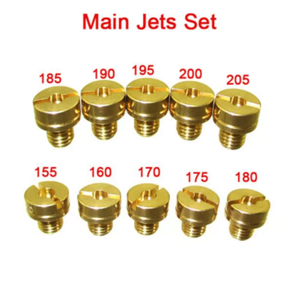 

Large Round Carb Main Jets For Mikuni Carburetor #155 160 170 175 180 185 190 195 200 205 Made Of High Quality Metal Solid Durab