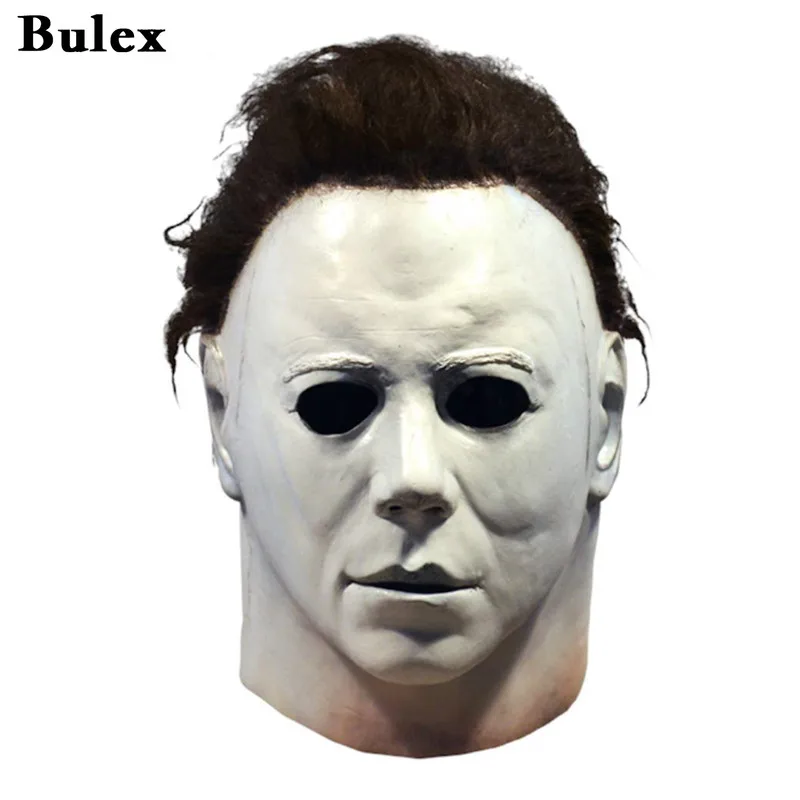 

Cafele Halloween 1978 Michael Myers Mask Horror Cosplay Costume Latex Masks Halloween Props for Adult White High Quality