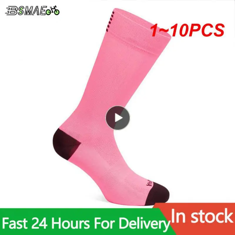 

Высококачественные Профессиональные Брендовые женские и мужские дорожные велосипедные носки для спорта на открытом воздухе, гоночного велосипеда, 1 ~ 10 шт.