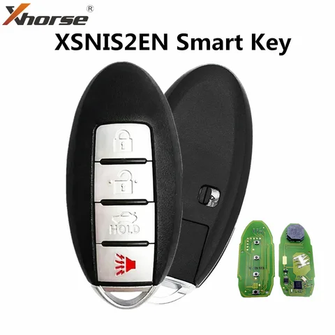 1/5/10 шт., Xhorse XSNIS2EN N.I.S стиль 4 кнопки VVDI2 мини-инструмент Max Pro Универсальный смарт-ключ функция приближения для автомобильных ключей Nissan