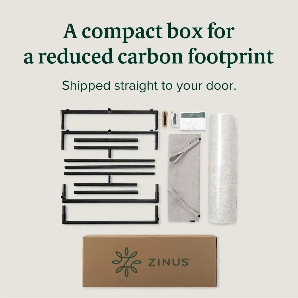 Zinus Aidan Стул с акцентом на металлическом каркасе темно-серый