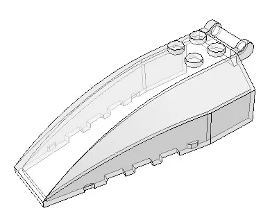 * Кабина 4x8x2 3,2 * JH226 10 шт., сделай сам, просвечивающий блок, кирпич, часть № 92579, совместимость с другими сборными элементами