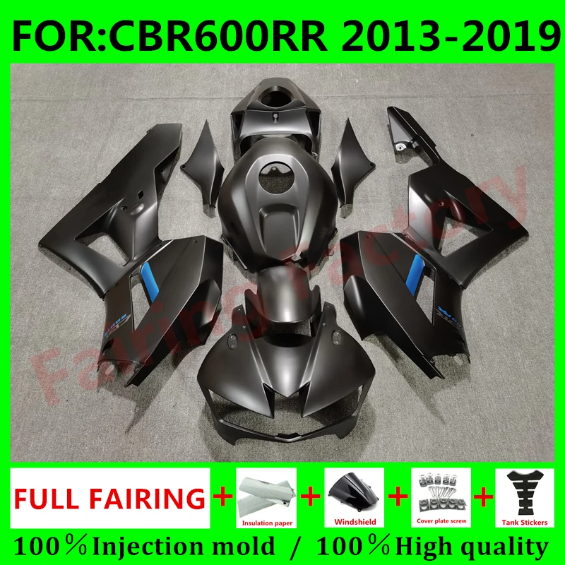 

Motorcycle Whole Fairings Kit fit for CBR600RR F5 2013 2014 2015 2016 2017 2018 CBR600 RR CBR 600RR full fairing set matte black