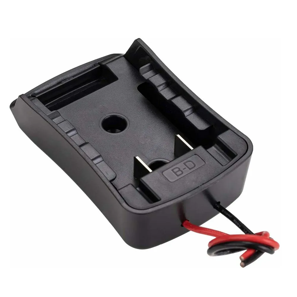 

1.8V Dock Power Connector Battery Adapter 12 Gauge Robotics Battery Converter Black For Black And Decker Hot Sale