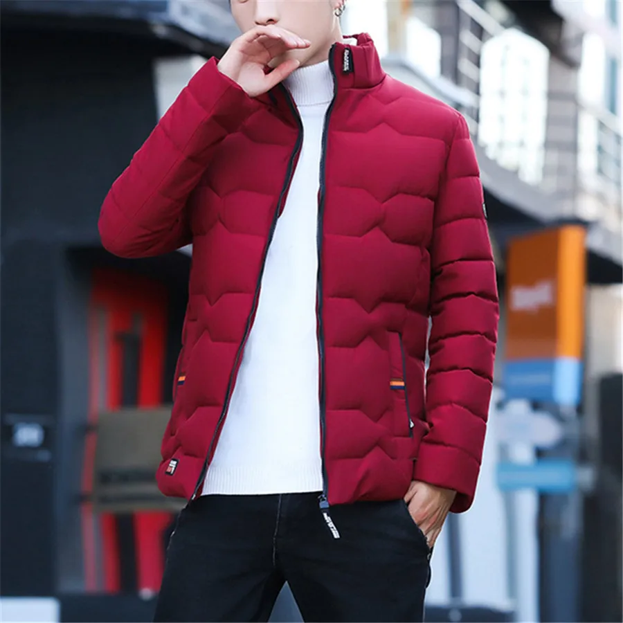 2024 новое зимнее пальто мужская утепленная повседневная парка облегающая верхняя