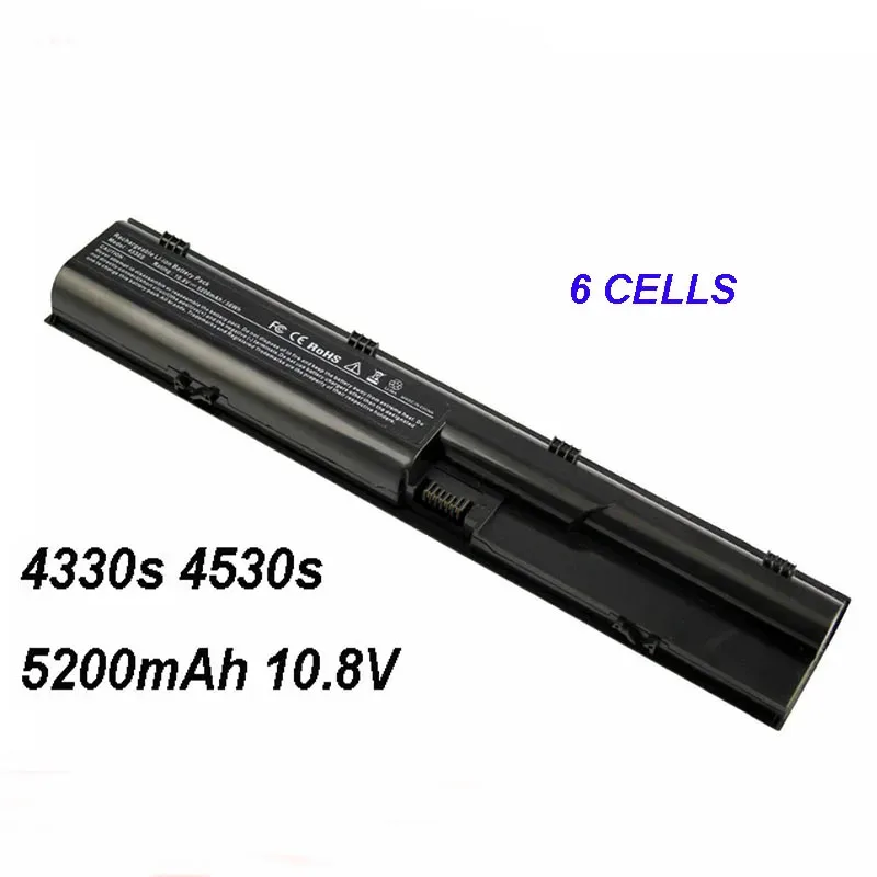 Фото Аккумулятор для ноутбука HSTNN-IB2R HSTNN-LB2R HSTNN-OB2T 5200 мАч 10.8В для HP Probook 4330s 4430s 4530s 4545s 4740s 633805-001 №1