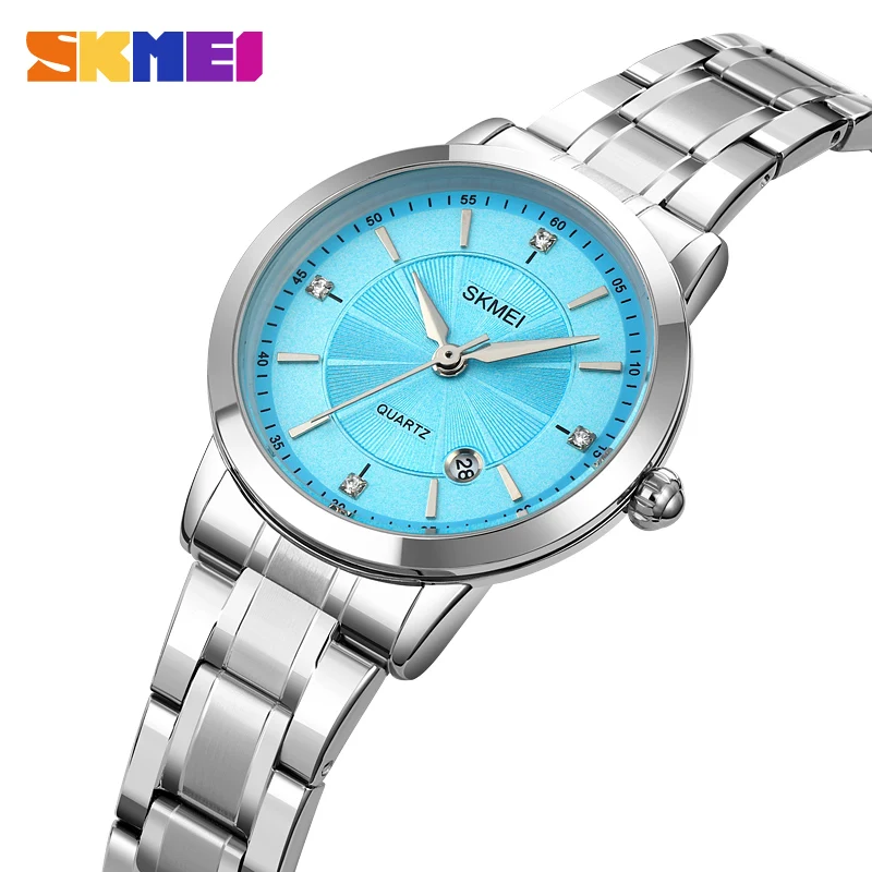 

SKMEI Romantic Style Women Watches Simple Japan Quartz Movement Date Wristwatch For Ladies Female Thin Hour Clock reloj mujer