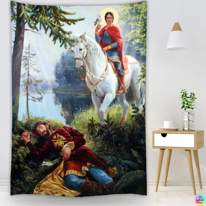 

Настенный декор с изображением икона Христа, Настенный декор с изображением иконы Христа в стиле Св. Джордж