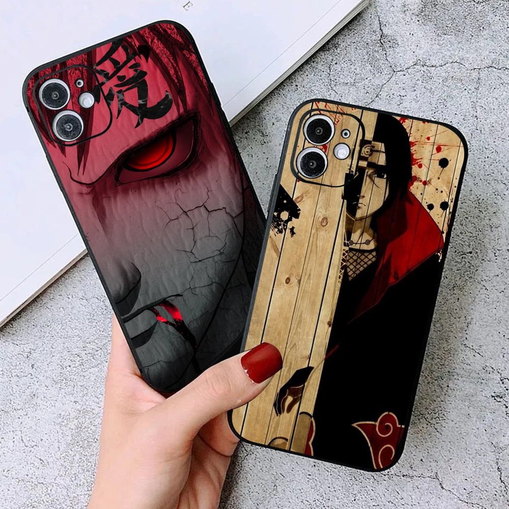 

Japanese NARUTO Anime Phone Case For Funda iPhone 11 12 13 Pro Max 12 13 Mini X XR XS Max SE 6 6s 7 8 Plus Soft Back