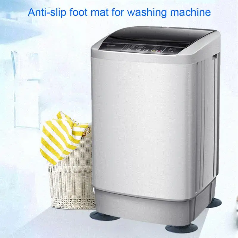 

4PCS Anti-Vibration Silent Washing Washing Machine Pad Non-Slip Mats Fixed Rubber Feet Noise-Reducing Refrigerator Feet Fixed Pa
