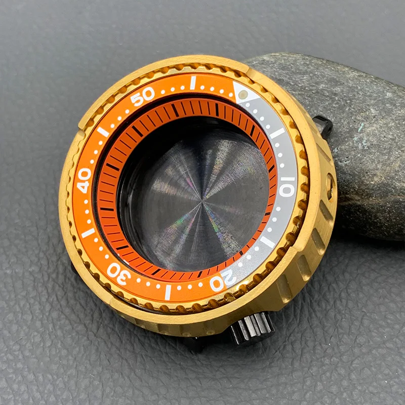 Корпус для часов в консервах с золотым тунцом NH35 сапфировое стекло подходит NH36 4R