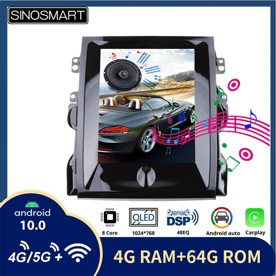 

Sinosmart 9,7 'Tesla стиль вертикальный экран автомобиля GPS Мультимедиа Радио Навигация плеер для Chevrolet Malibu 2012-2015 8 ядер, DSP