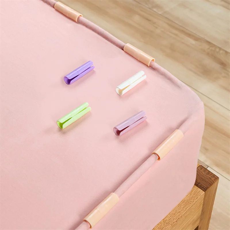 

Зажимы для простыни, пластиковые Нескользящие фиксаторы для простыней, держатели для матраса, для дома, 12 шт.