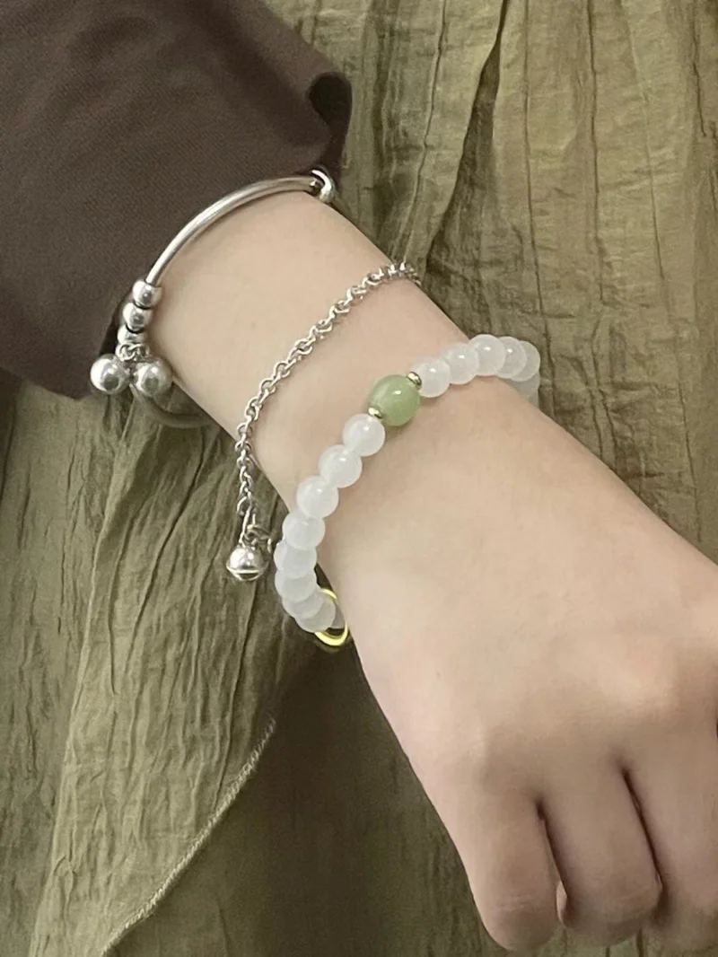 

Vintage Hotan Jade Bracelet Women 2023 New High Grade Luxury Design Lucky Hand String Boudoir Gift Jewelry