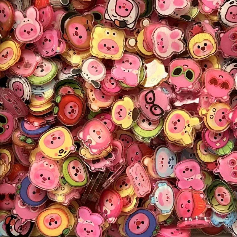 50-100 шт. 2 см Sanrio Melody Hello Kitty Stitch Ruby Kuromi Chiikawa аниме серии акриловый кулон DIY