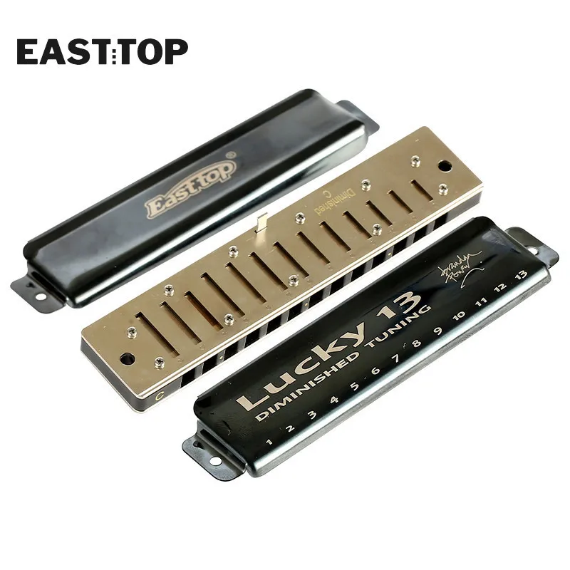 Музыкальные инструменты EASTTOP LUCKY 13 губная гармоника с отверстиями для начинающих