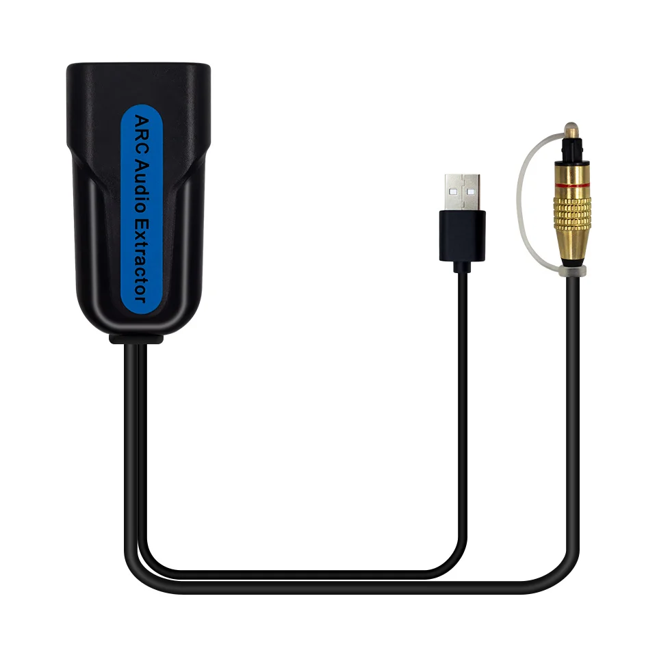 Фото Аудиоэкстрактор HDMI ARC eARC, совместимый с HDMI, для оптического выхода SPDIF TOSLINK, стерео-сплиттер, адаптер, аудиоконвертер №1