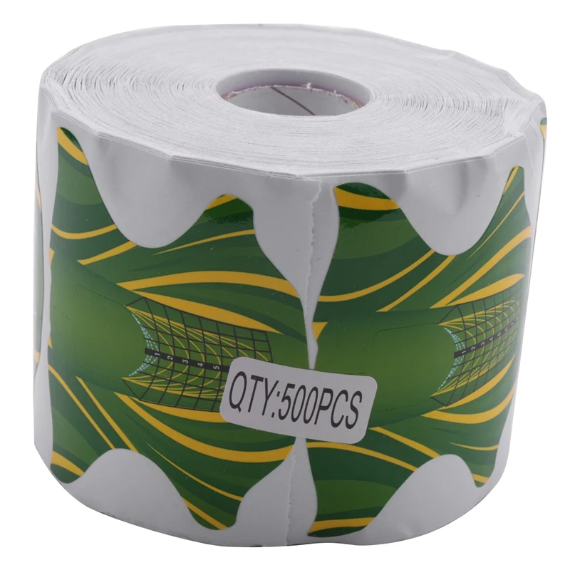 

500 шт., формы для наращивания ногтей, из акрила