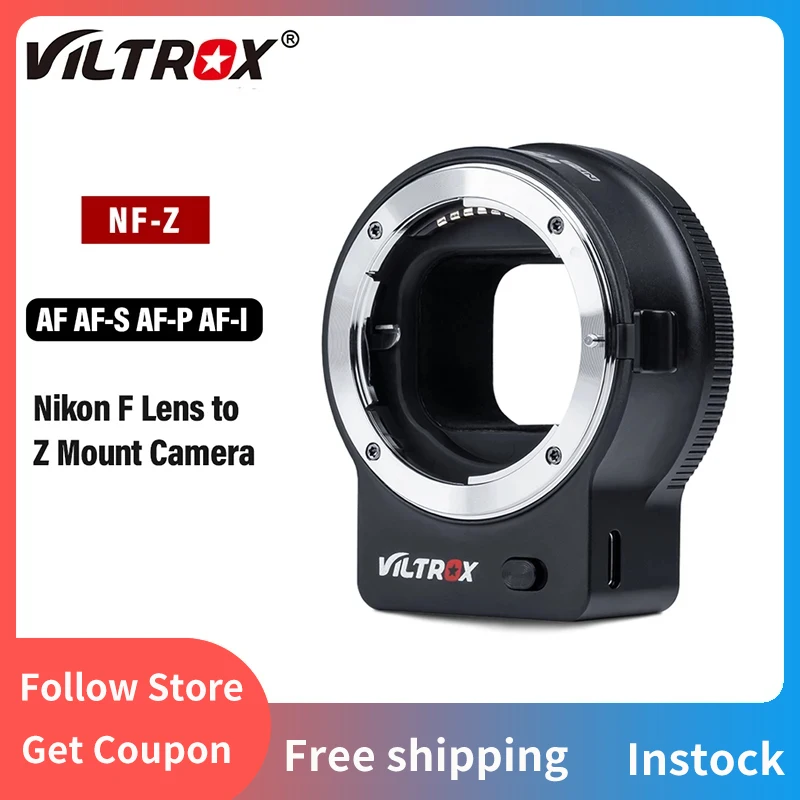 

VILTROX NF-Z Auto Focus Full Frame Lens Adapter Nikon F Lens to Z Mount Camera Support VR Anti-shake Eye-AF for Nikon Z6 Z7