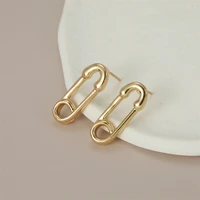 anslow brand fashion jewelry creative design paper lip gold color small stud earrings for women party birthday accessories