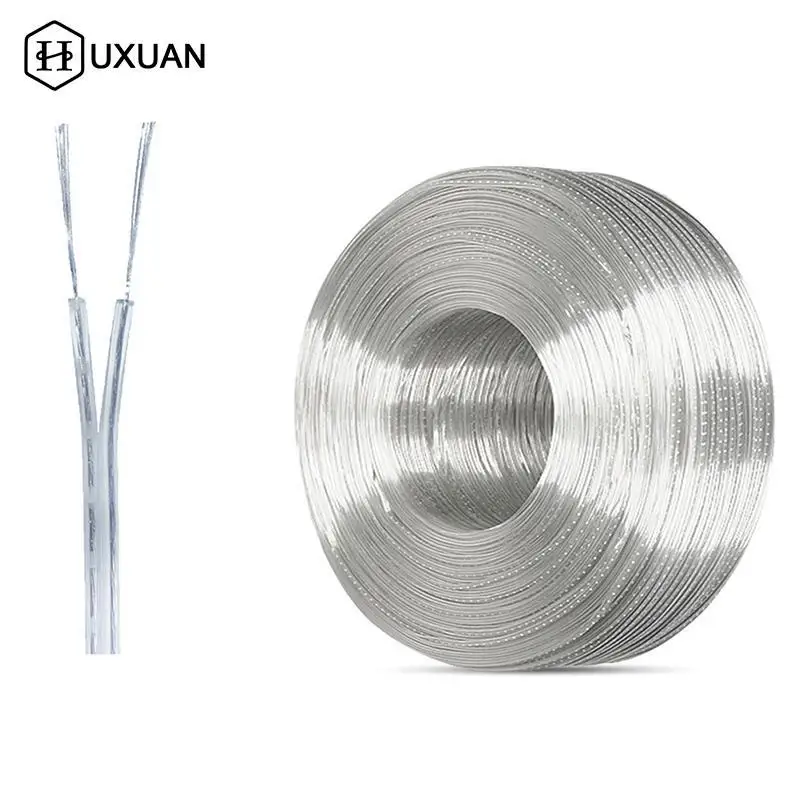 10M UL2468 2 Pins Electrical Wire Tinned Copper Insulated PVC Extension LED Strip Cable 18/20/22/24/26/28 Gauge AWG