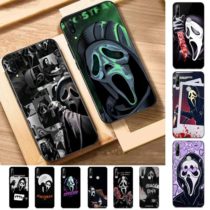 

Ghostface horror Scream art Phone Case for Huawei Y 6 9 7 5 8s prime 2019 2018 enjoy 7 plus