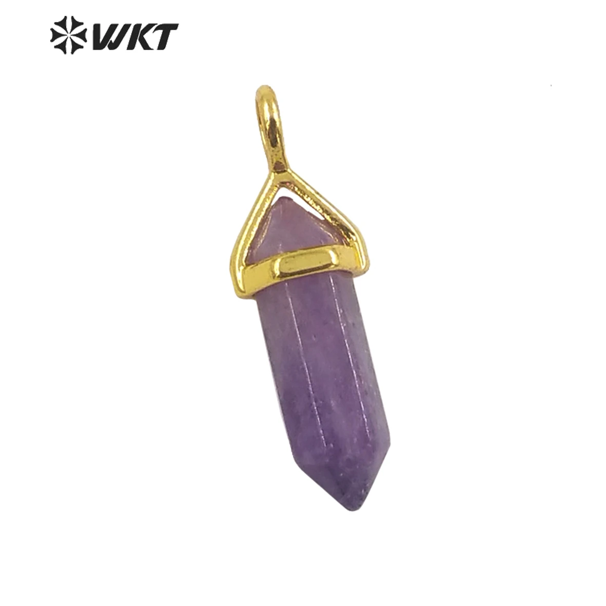 Фото WT-P1864 WKT 2025 Красочный роскошный кулон из натурального камня с золотым покрытием, новинка, аксессуар для вечеринок, модные украшения для женщин №5