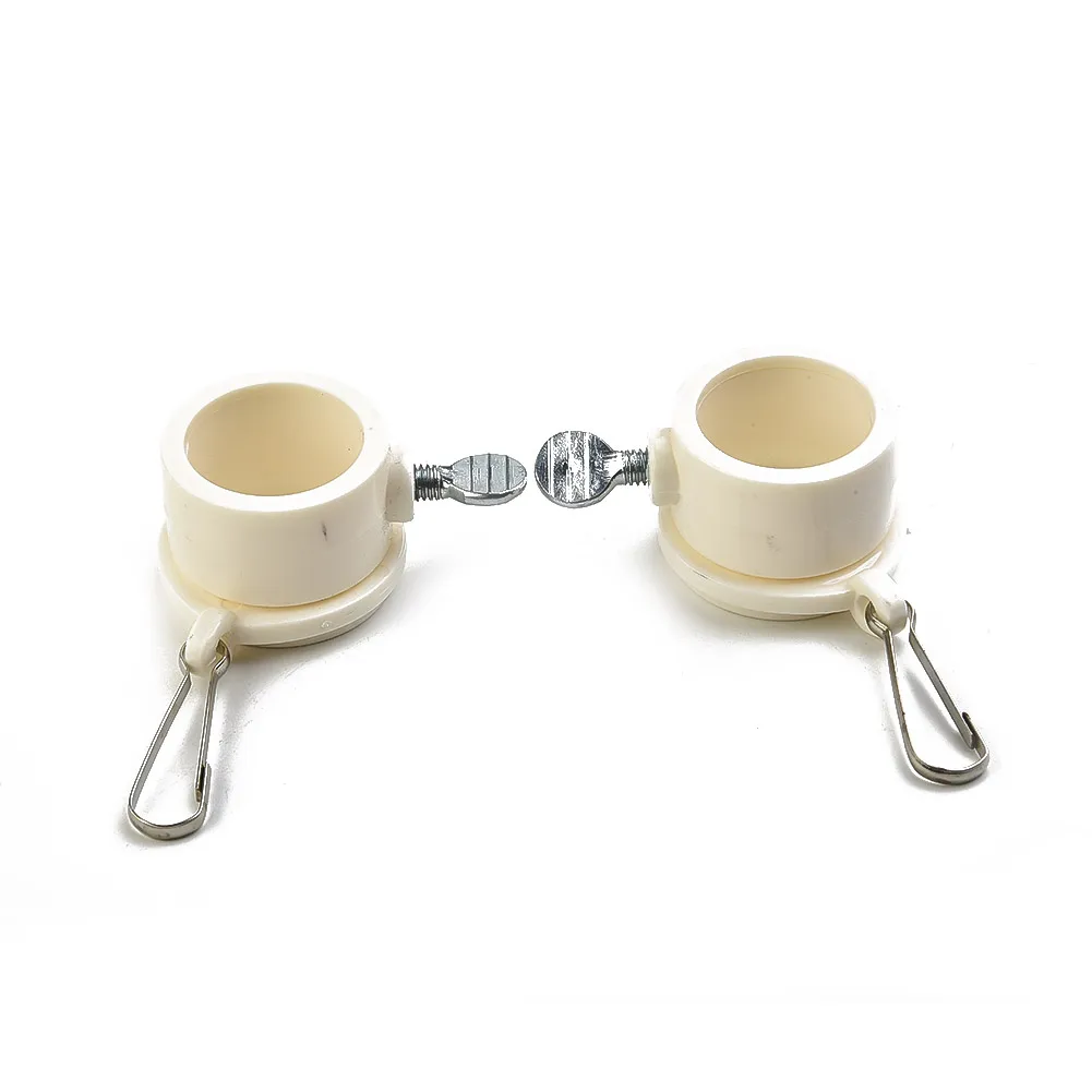 

2Pcs Flagpole Ring Rotating Clips 1" Dia Flag Pole Mounting Garden Clamp Mount