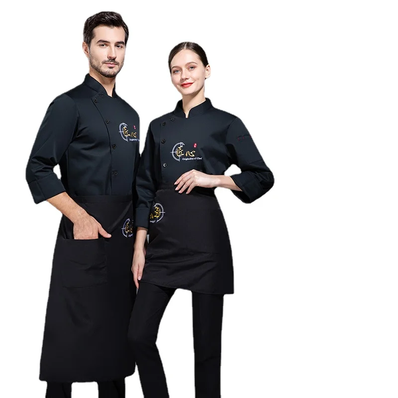 

chef uniform chef jacket одяг для тварин Chef's Long Sleeve Hotel Kitchen Clothing Work clothes Short Sleeve