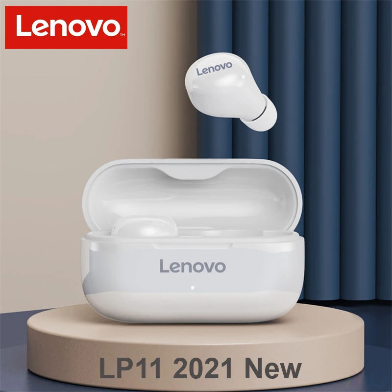 

Оригинальные беспроводные наушники Lenovo LP11 Bluetooth с микрофоном, TWS наушники, гарнитура с сенсорным управлением, наушники LP1 1 для IOS, Android