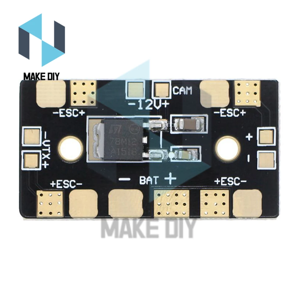 Миниатюрная распределительная плата PDB 12 В линейный регулятор напряжения для мультикоптера FPV