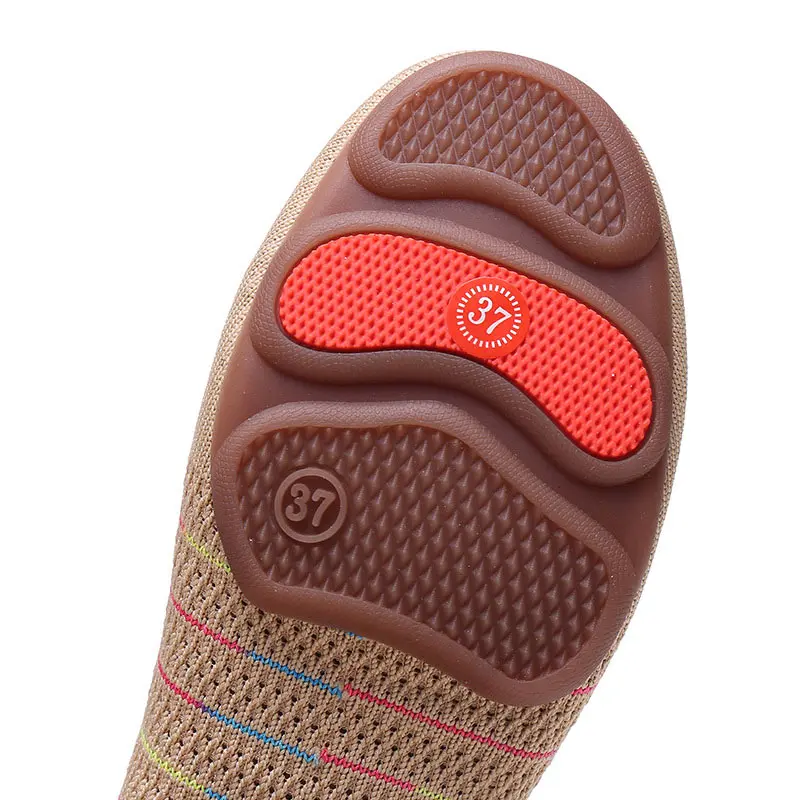 Jazz Shoes Women Men Male Latin Dancing Shoe Mesh Knitted Slip-on Sports Shoe Flat Running Sneakers Casual Sports Slippers Boots