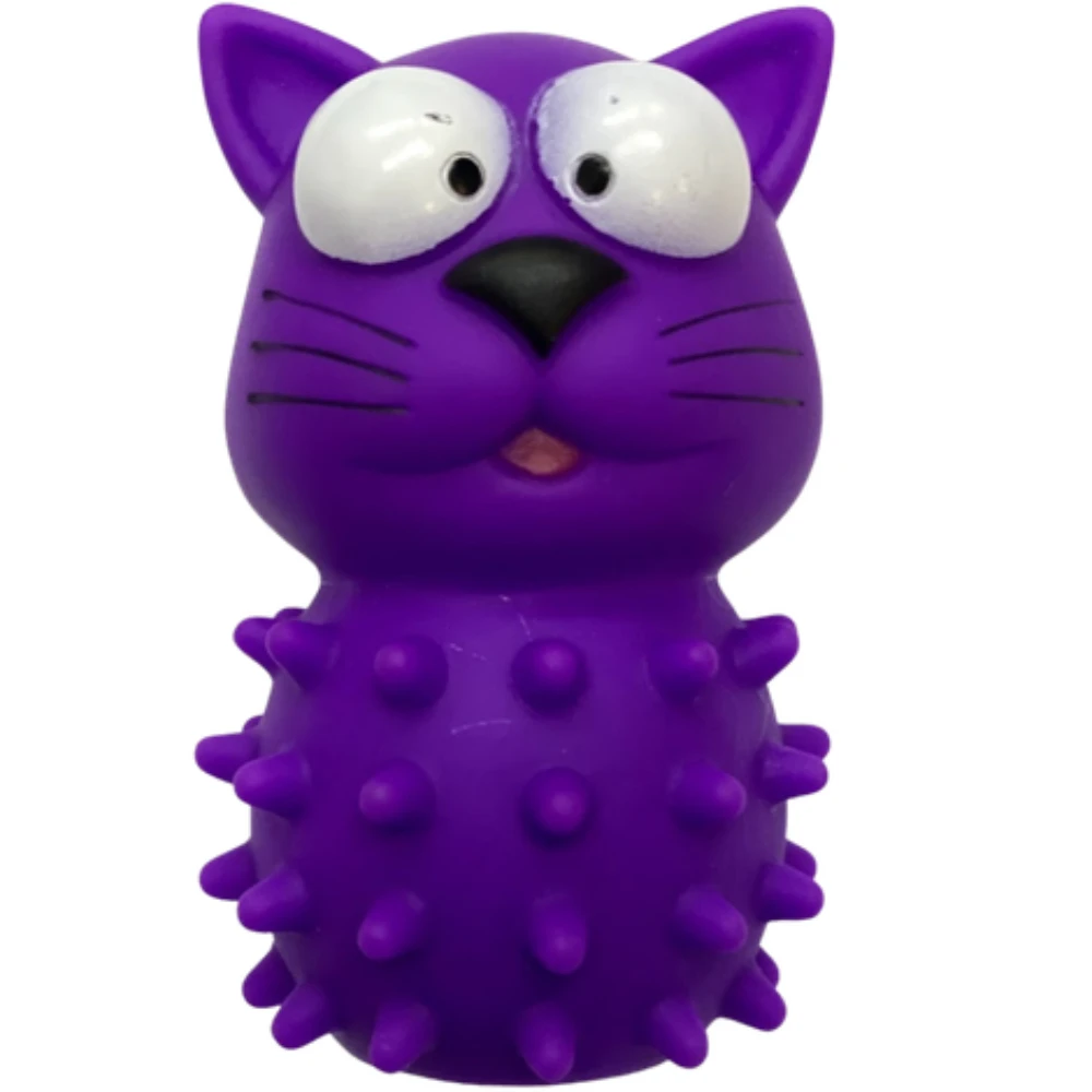 

Toy Bite Vinyl Model Purple Cat Sound Fun