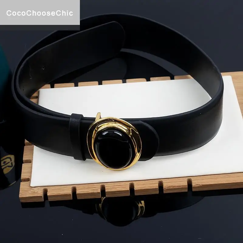 

Fashion Designer Women Black Belt Summer 2022 Vintage Pu Leather Big Rhinestone Belt Luxury Waistband For Dress Blazer Pants