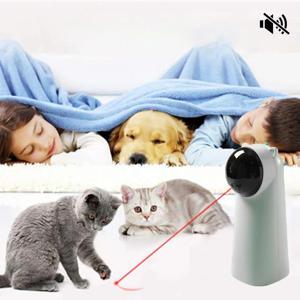 

Automatic Cat Toys Interactive Smart Teasing Pet LED Laser Indoor Cat Toy Accessories Handheld Electronic Cat Toy For Dog