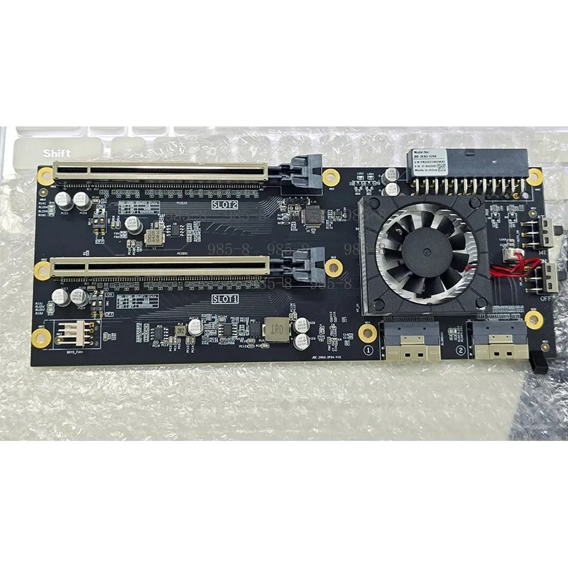 Фото Блок питания ATX с платой расширения PCIe 3.0 X16 X8 PEX8749, поддержка двух слотов для GPU №4