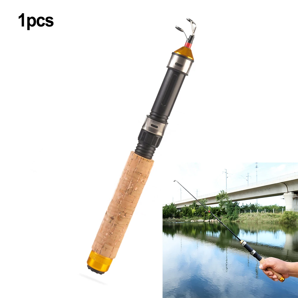 

Carbon Fiber Rod Mini Ice Fishing Rod Lightweight Mini Size Portable Anti Slip Handle Carbon Fiber Winter Fishing