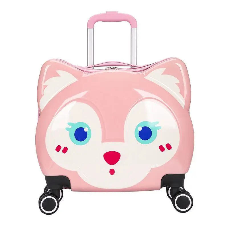 18 Inch Children's Cute Carry on Suitcase High-grade Durable Trolley Case for Primary School Students Travel Luggage Set