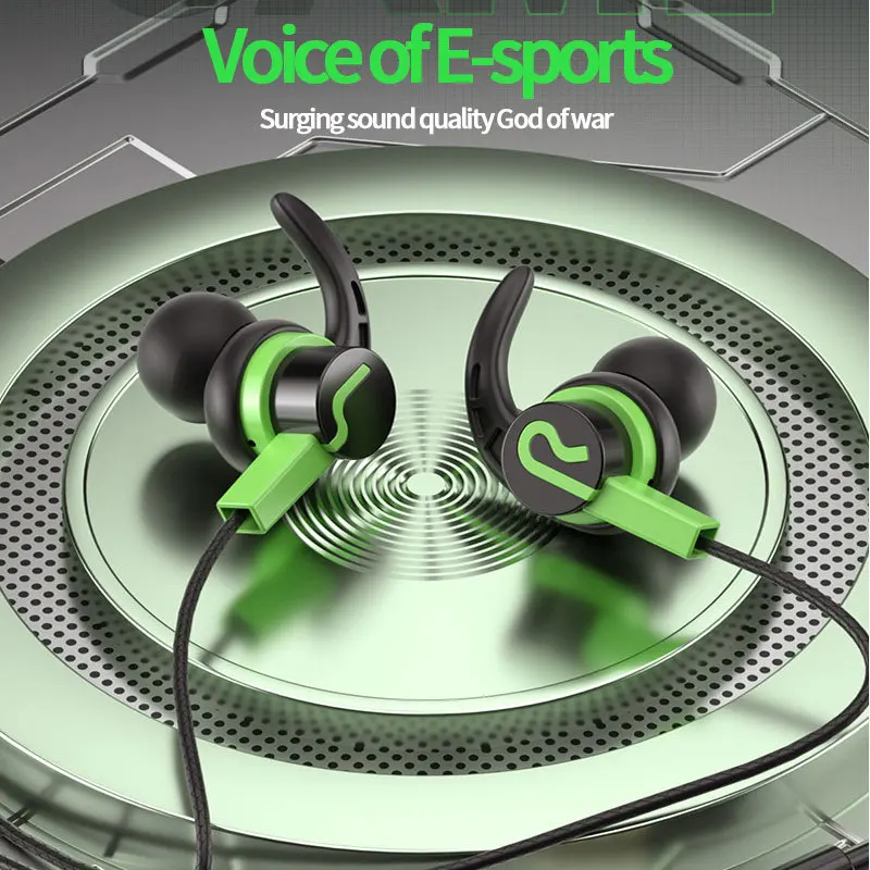 

Gaming Headset in-Ear Wired with Wheat E-Sports PUBG Mobile Game Computer Mobile Phone Universal Listening Sound Recognition Pos